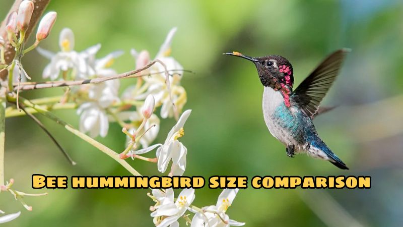 Bee hummingbird size comparison